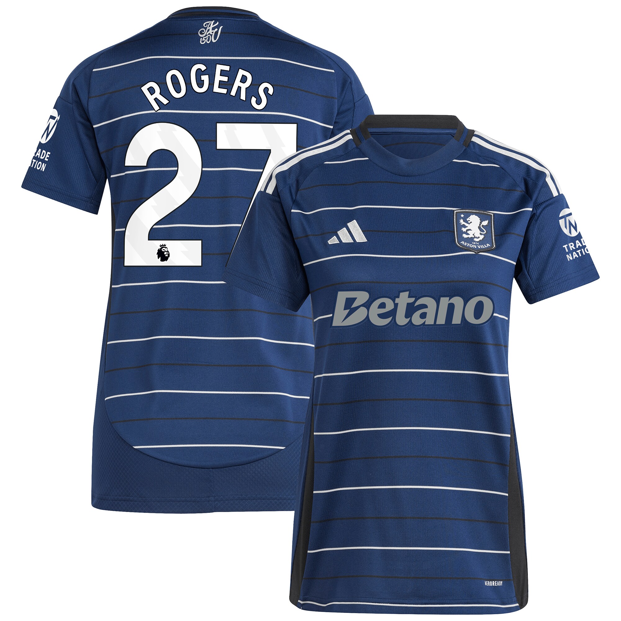 aston villa adidas third shirt 2024-25 – womens with rogers 27 printing Collection | Official Aston Villa Kits for Fans