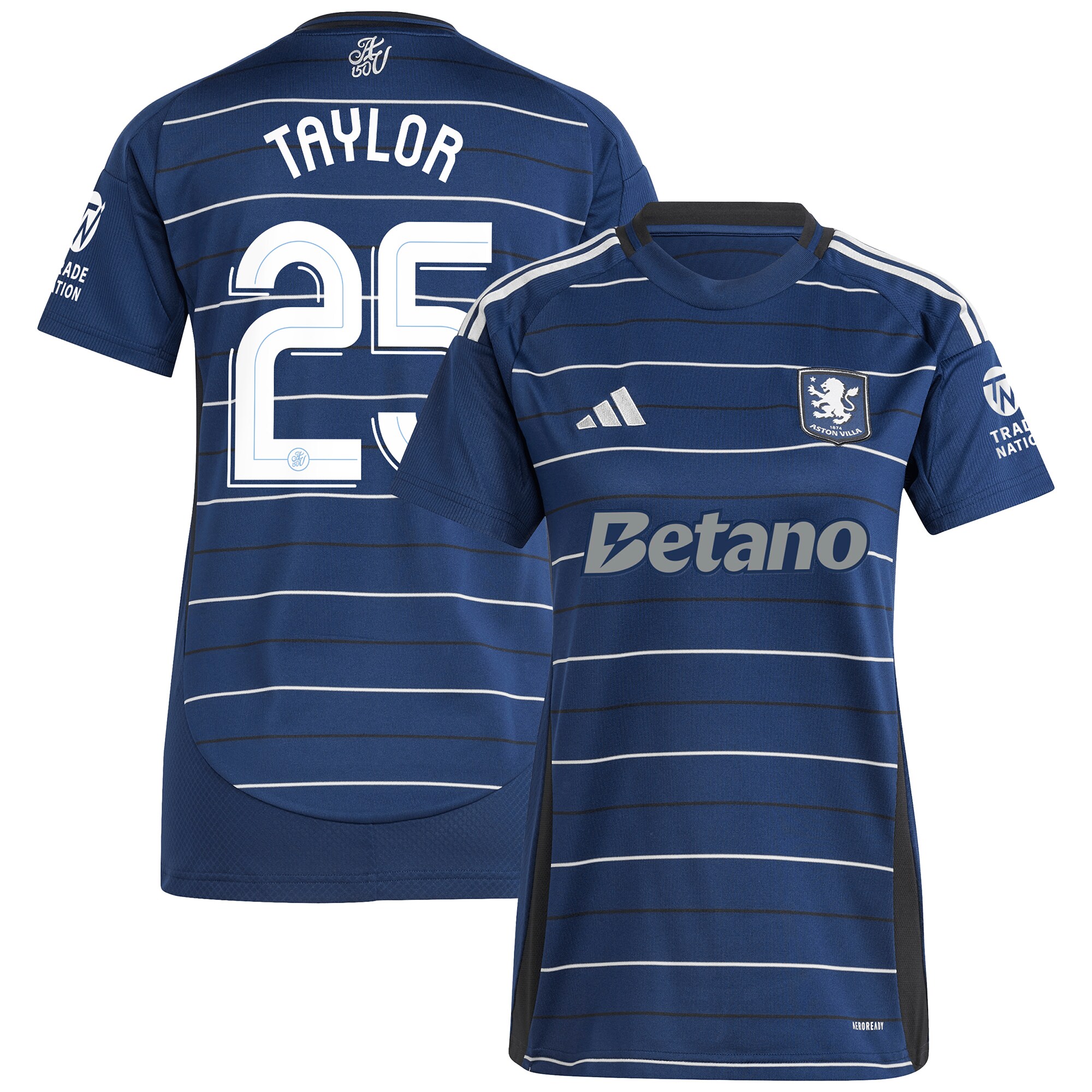 aston villa adidas third shirt 2024-25 – womens with taylor 25 cup printing Collection | Official Aston Villa Kits for Fans