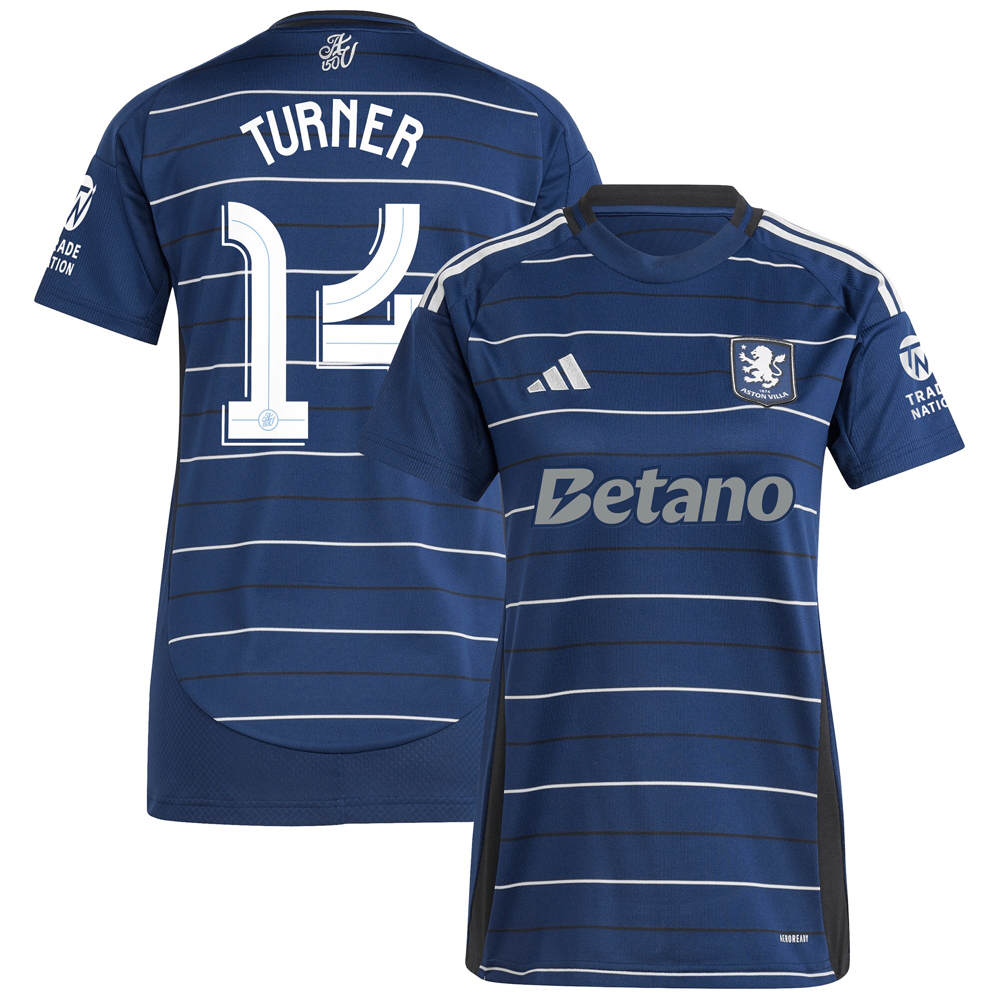 aston villa adidas third shirt 2024-25 – womens with turner 14 cup printing Collection | Official Aston Villa Kits for Fans