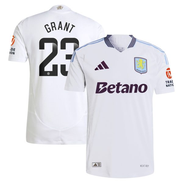 aston villa adidas wsl away authentic shirt 2024-25 with grant 23 printing Collection | Official Aston Villa Kits for Fans