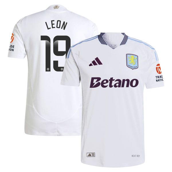 aston villa adidas wsl away authentic shirt 2024-25 with leon 19 printing Collection | Official Aston Villa Kits for Fans