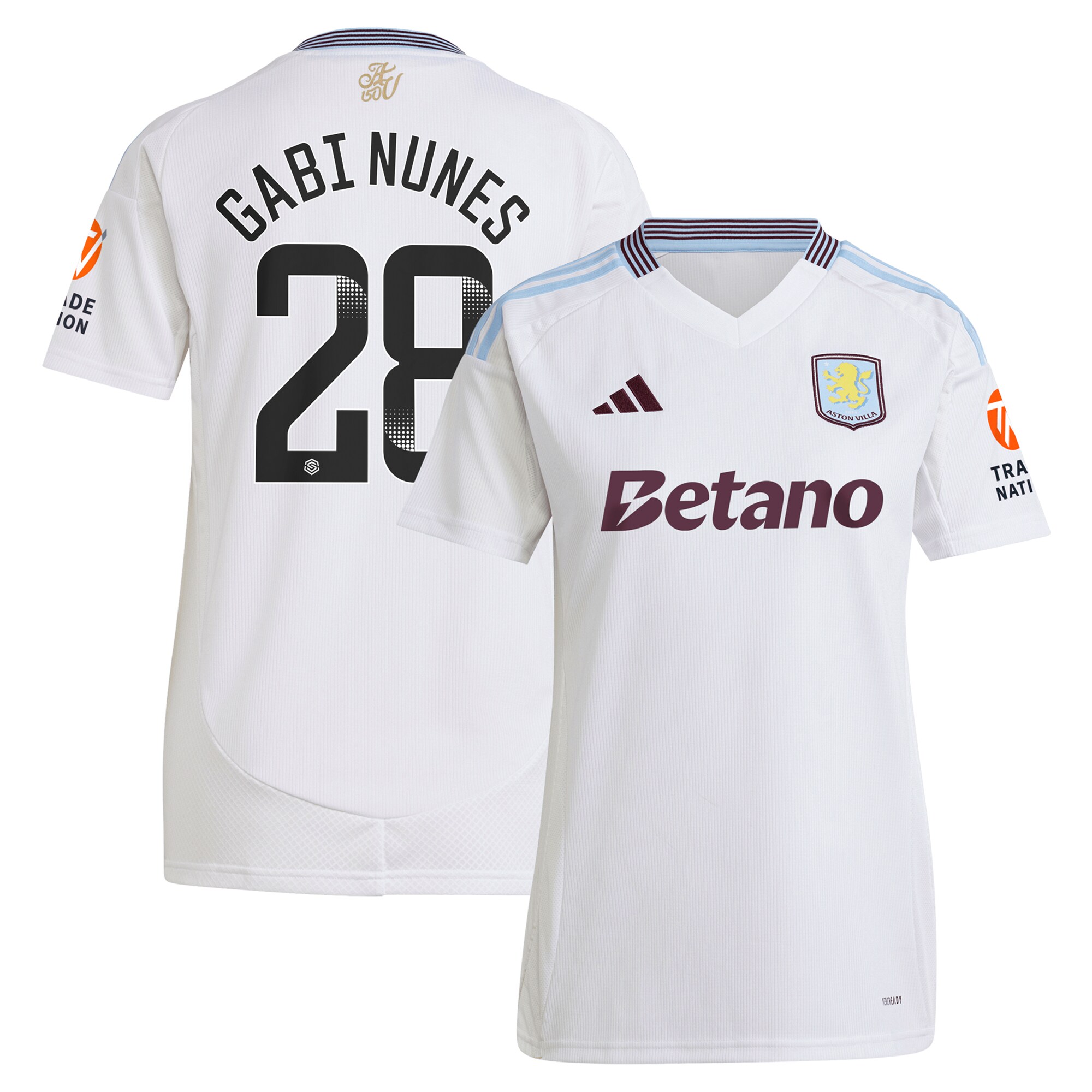 aston villa adidas wsl away shirt 2024-25 – womens with gabi nunes 28 printing Collection | Official Aston Villa Kits for Fans