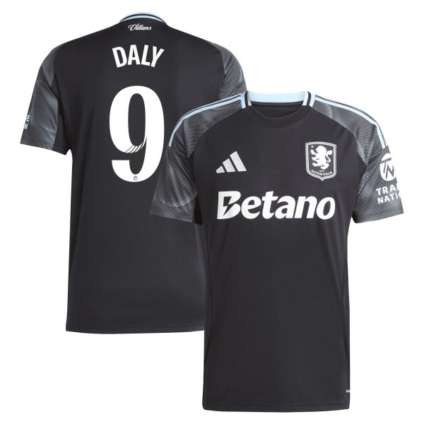 aston villa adidas wsl away shirt 2025-26 with daly 9 printing Collection | Official Aston Villa Kits for Fans