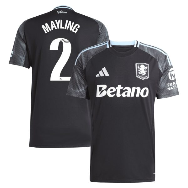 aston villa adidas wsl away shirt 2025-26 with mayling 2 printing Collection | Official Aston Villa Kits for Fans