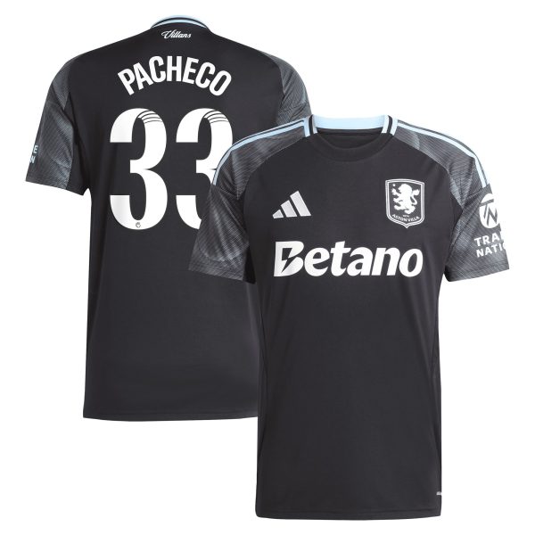 aston villa adidas wsl away shirt 2025-26 with pacheco 33 printing Collection | Official Aston Villa Kits for Fans