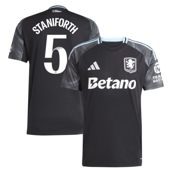 aston villa adidas wsl away shirt 2025-26 with staniforth 5 printing Collection | Official Aston Villa Kits for Fans