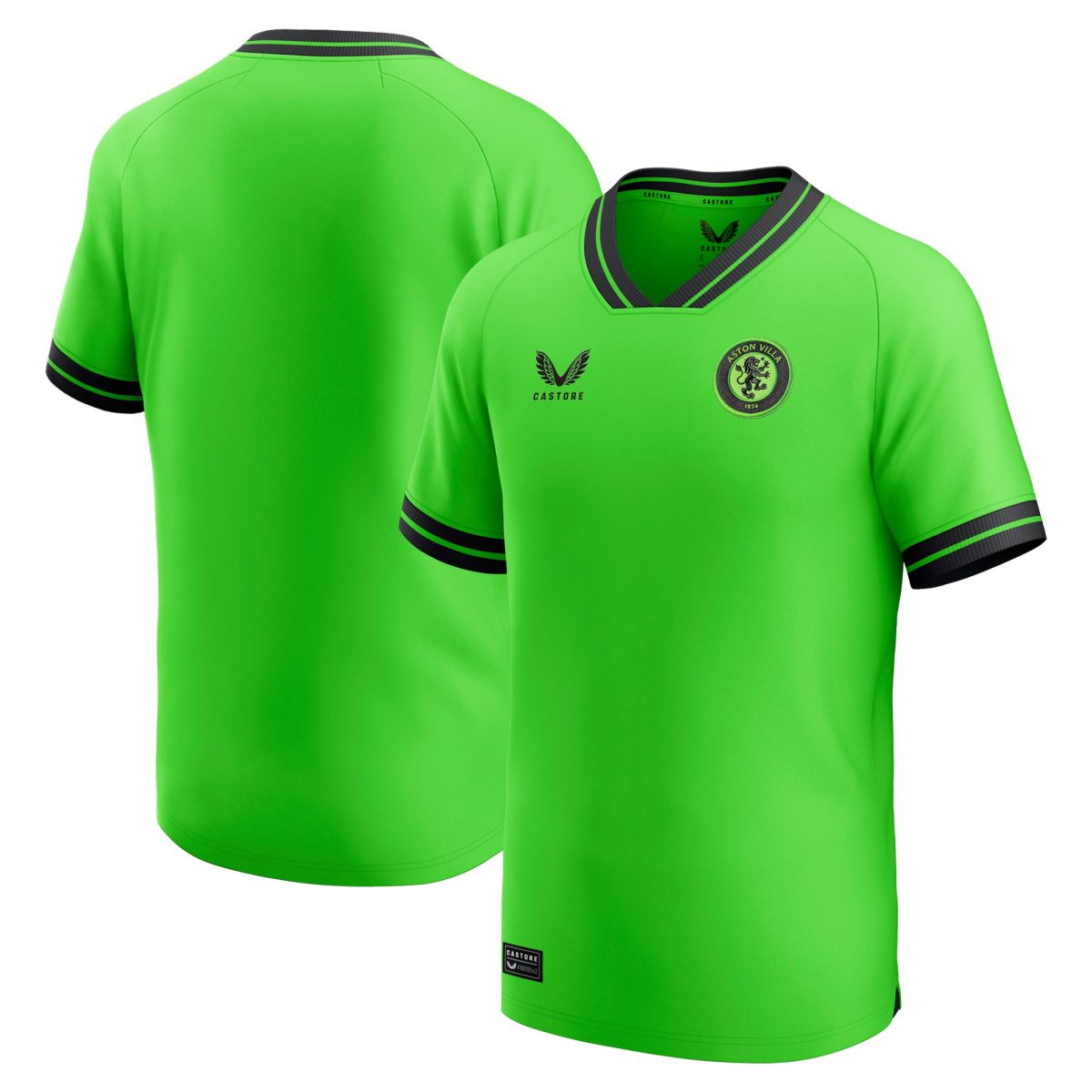 aston villa castore away goalkeeper shirt 2023-24 – kids with custom printing Collection | Official Aston Villa Kits for Fans