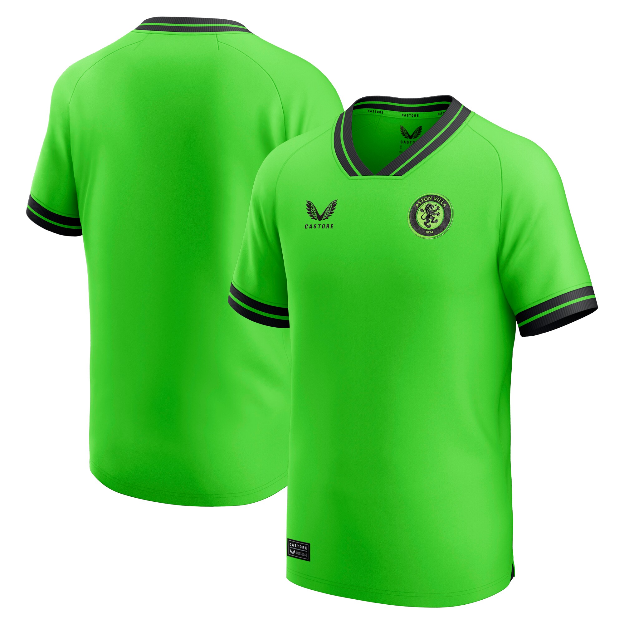 aston villa castore away goalkeeper shirt 2023-24 – kids with custom printing Collection | Official Aston Villa Kits for Fans