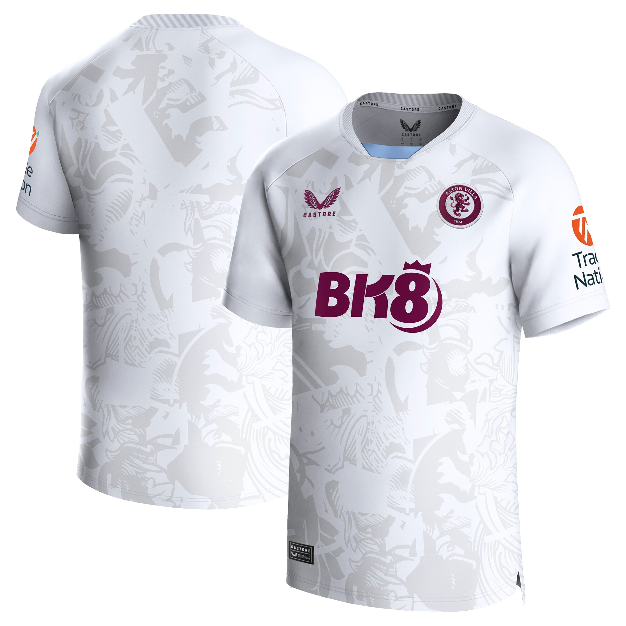 aston villa castore away shirt 2023-24 with custom printing Collection | Official Aston Villa Kits for Fans