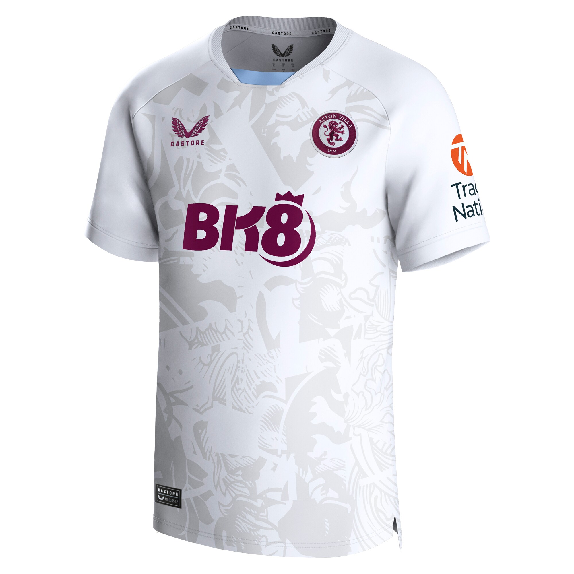 aston villa castore away shirt 2023-24 with custom printing Collection | Official Aston Villa Kits for Fans