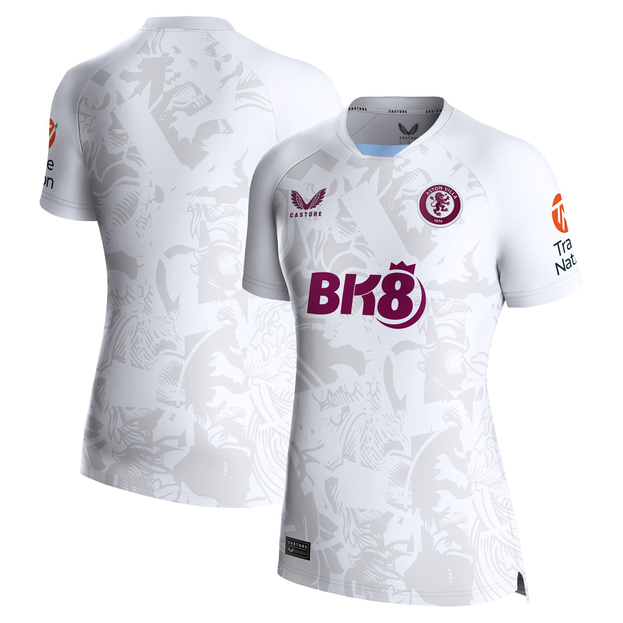 aston villa castore away shirt 2023-24 – womens with custom printing Collection | Official Aston Villa Kits for Fans