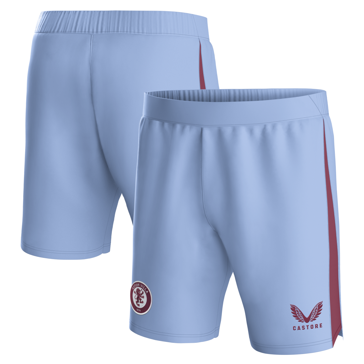 aston villa castore away shorts 2023-24 – kids with custom printing Collection | Official Aston Villa Kits for Fans