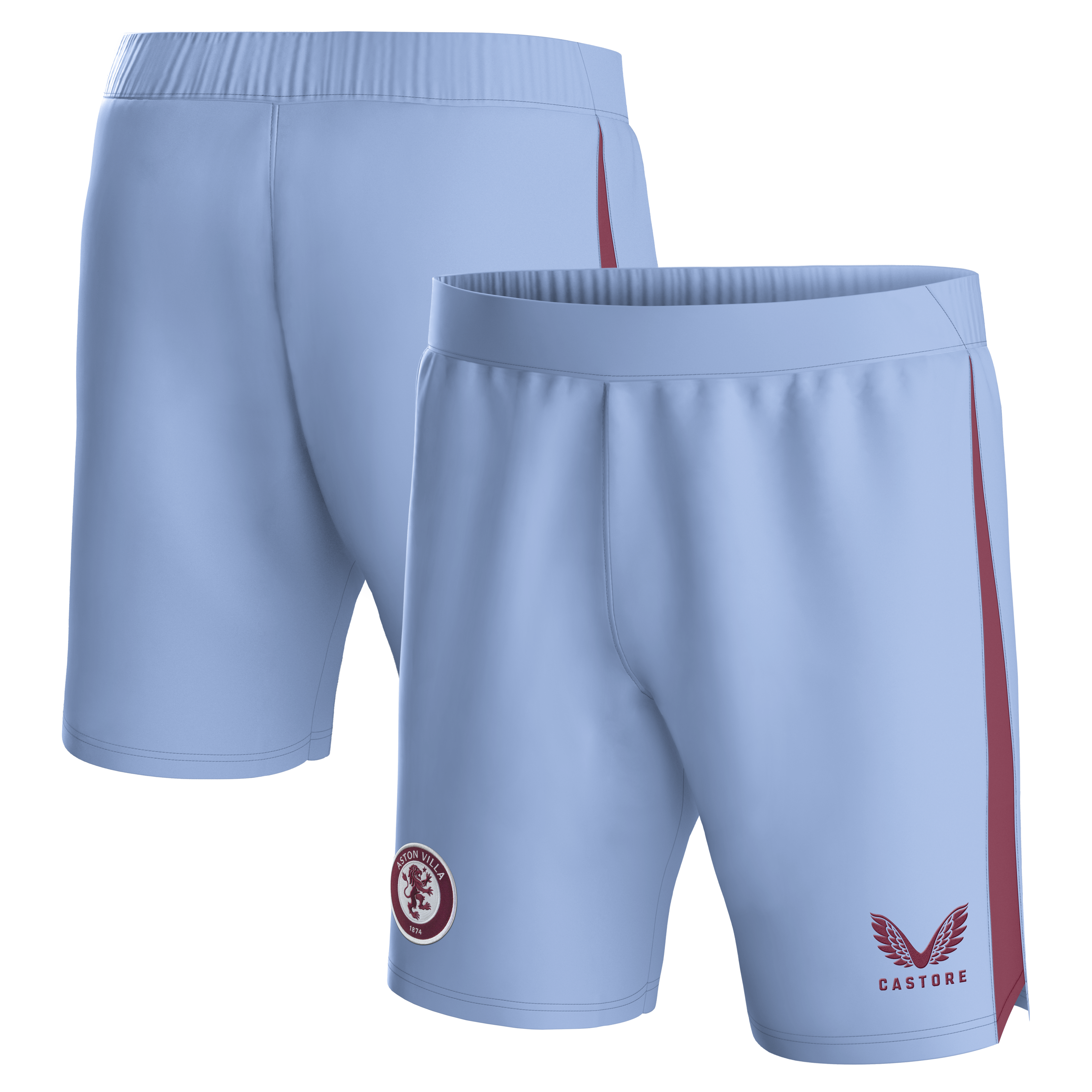 aston villa castore away shorts 2023-24 – kids with custom printing Collection | Official Aston Villa Kits for Fans