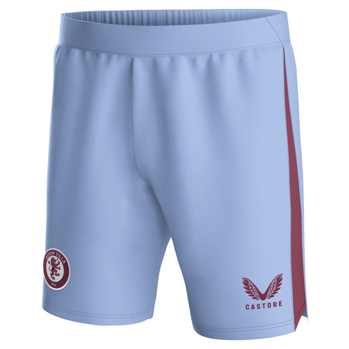 aston villa castore away shorts 2023-24 – kids with custom printing Collection | Official Aston Villa Kits for Fans