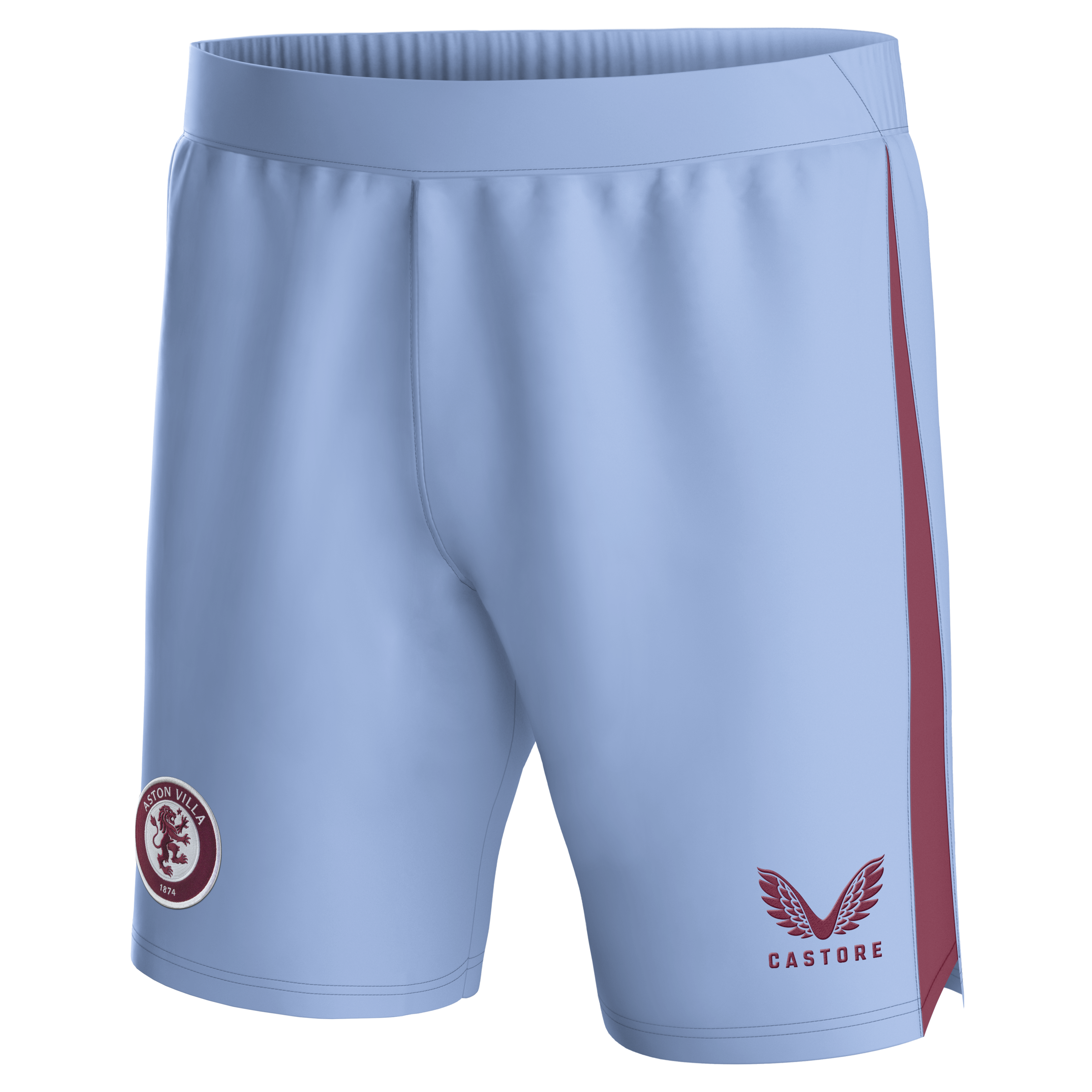 aston villa castore away shorts 2023-24 – kids with custom printing Collection | Official Aston Villa Kits for Fans
