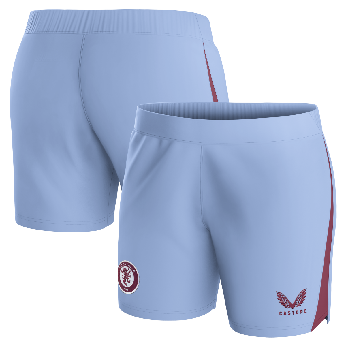 aston villa castore away shorts 2023-24 – womens with custom printing Collection | Official Aston Villa Kits for Fans