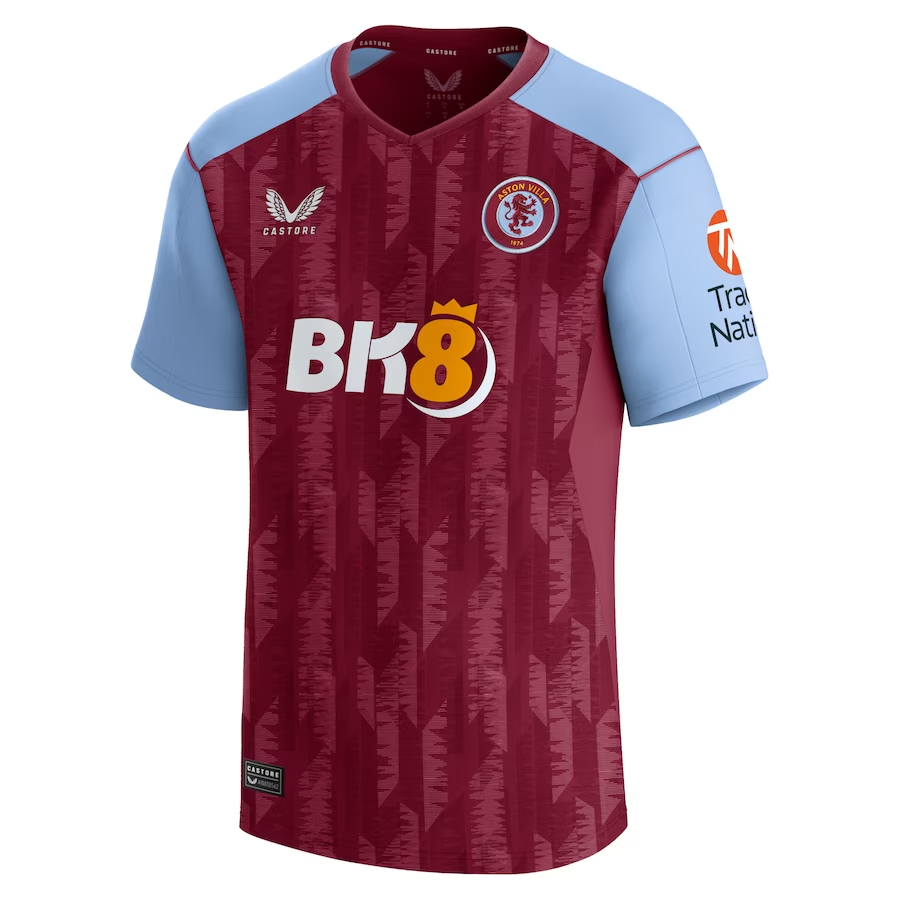aston villa castore home shirt 2023-24 with custom printing Collection | Official Aston Villa Kits for Fans