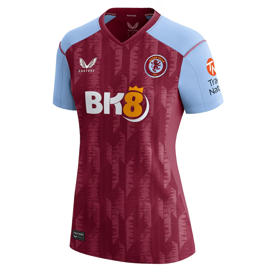 aston villa castore home shirt 2023-24 – womens with custom printing Collection | Official Aston Villa Kits for Fans