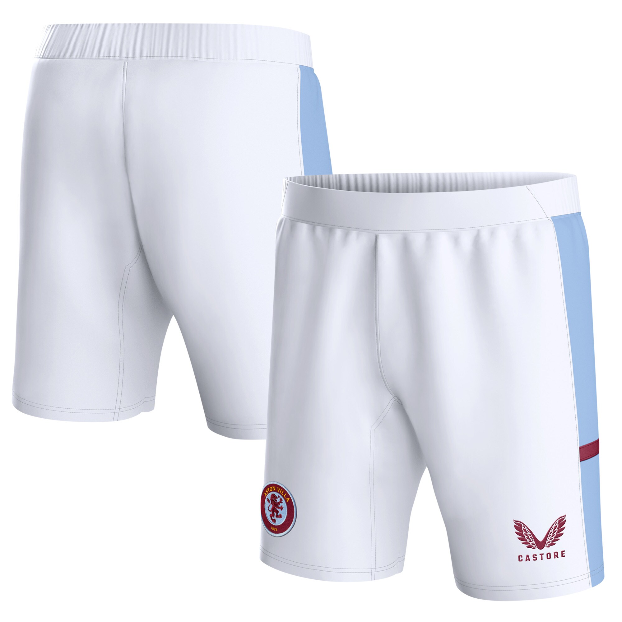 aston villa castore home shorts 2023-24 – kids Collection | Official Aston Villa Kits for Fans