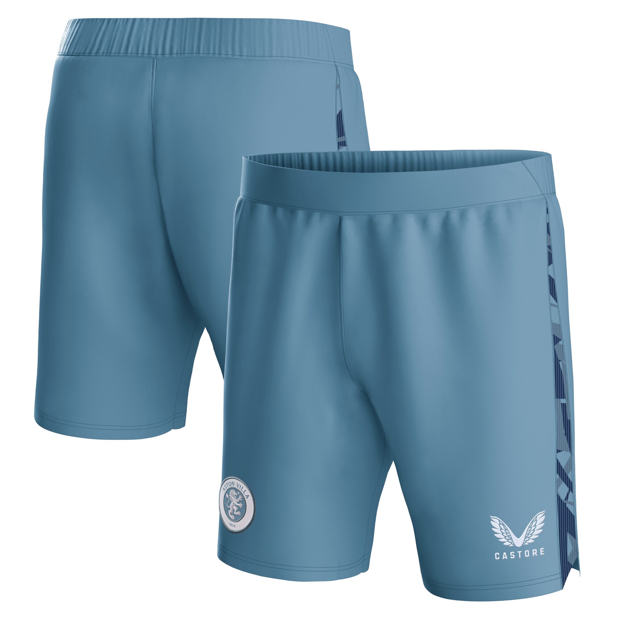 aston villa castore third shorts 2023-24 – kids with custom printing Collection | Official Aston Villa Kits for Fans
