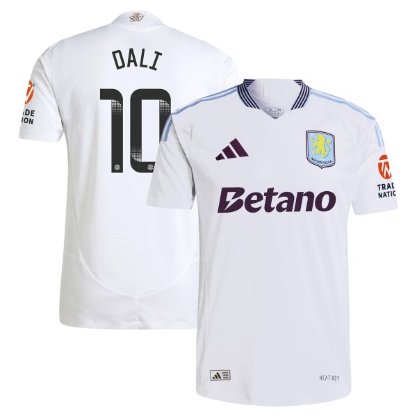 aston villa wsl adidas away authentic shirt 2024-25 with dali 10 printing Collection | Official Aston Villa Kits for Fans