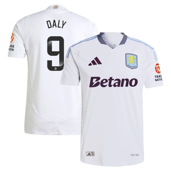aston villa wsl adidas away authentic shirt 2024-25 with daly 9 printing Collection | Official Aston Villa Kits for Fans