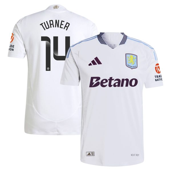 aston villa wsl adidas away authentic shirt 2024-25 with turner 14 printing Collection | Official Aston Villa Kits for Fans