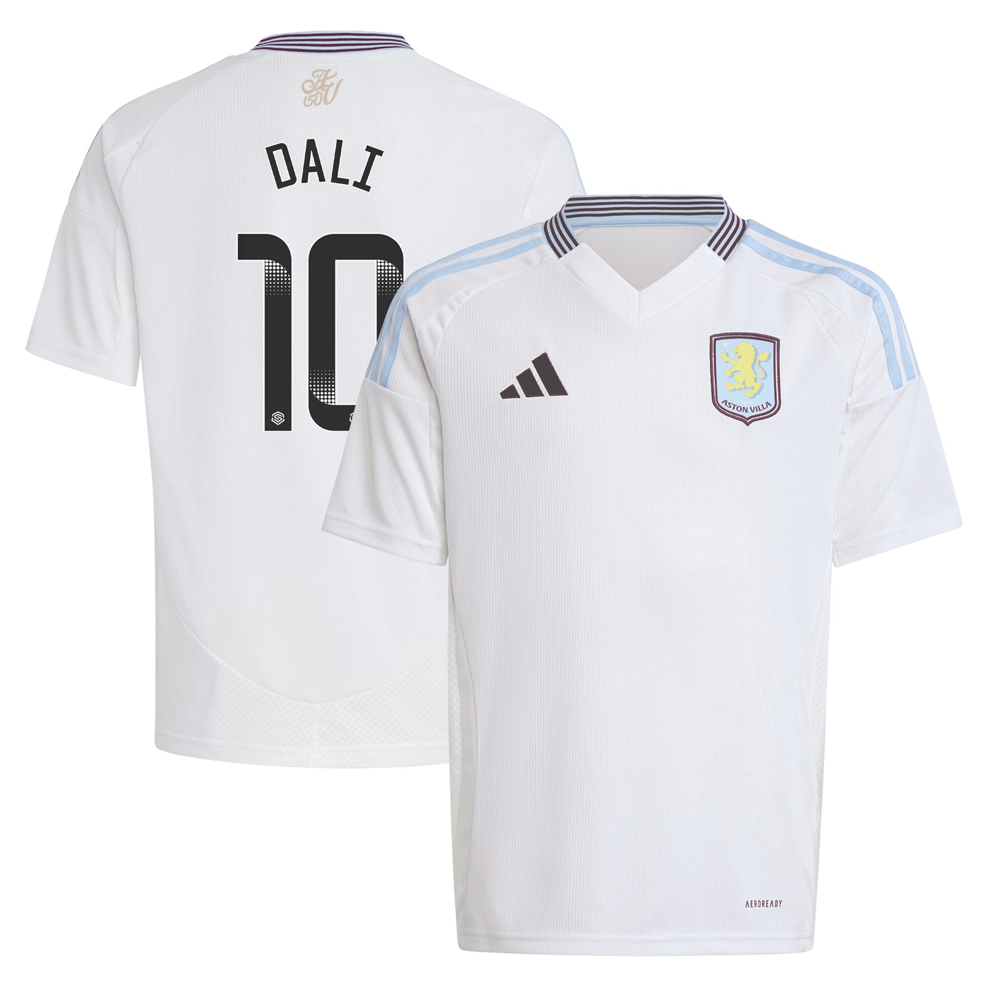 aston villa wsl adidas away shirt 2024-25 – kids with dali 10 printing Collection | Official Aston Villa Kits for Fans