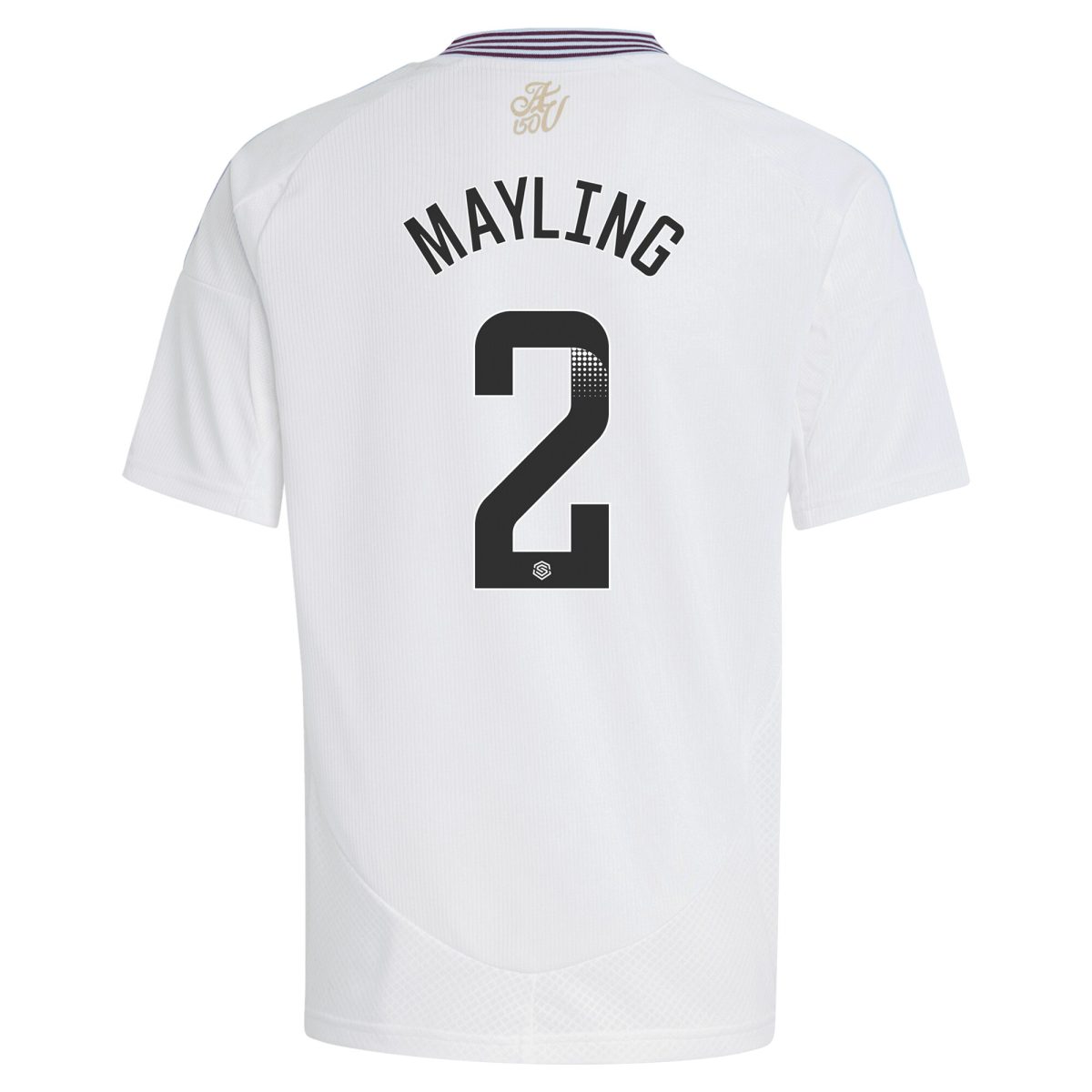 aston villa wsl adidas away shirt 2024-25 – kids with mayling 2 printing Collection | Official Aston Villa Kits for Fans