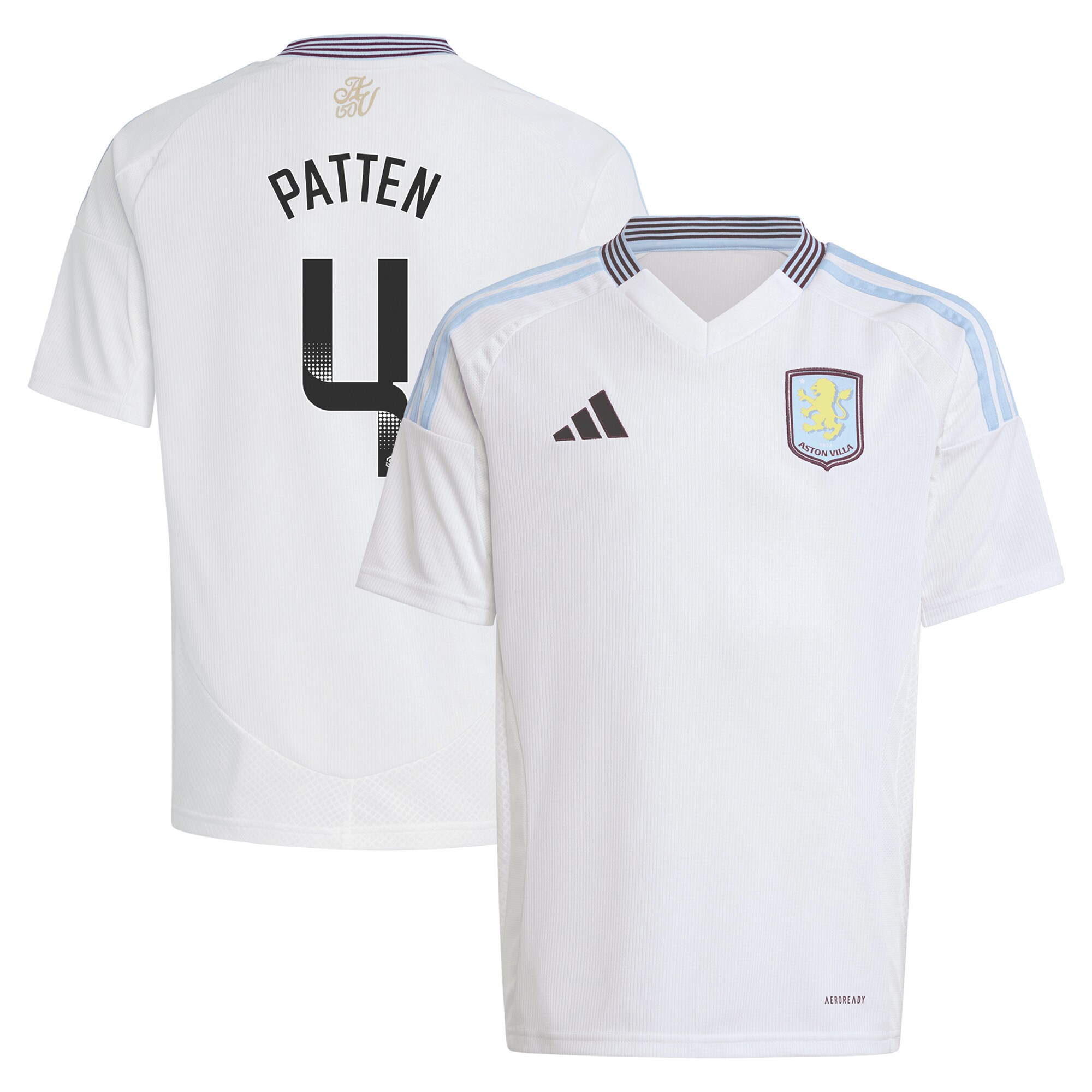 aston villa wsl adidas away shirt 2024-25 – kids with patten 4 printing Collection | Official Aston Villa Kits for Fans