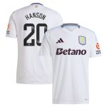 aston villa wsl adidas away shirt 2024-25 with hanson 20 printing Collection | Official Aston Villa Kits for Fans