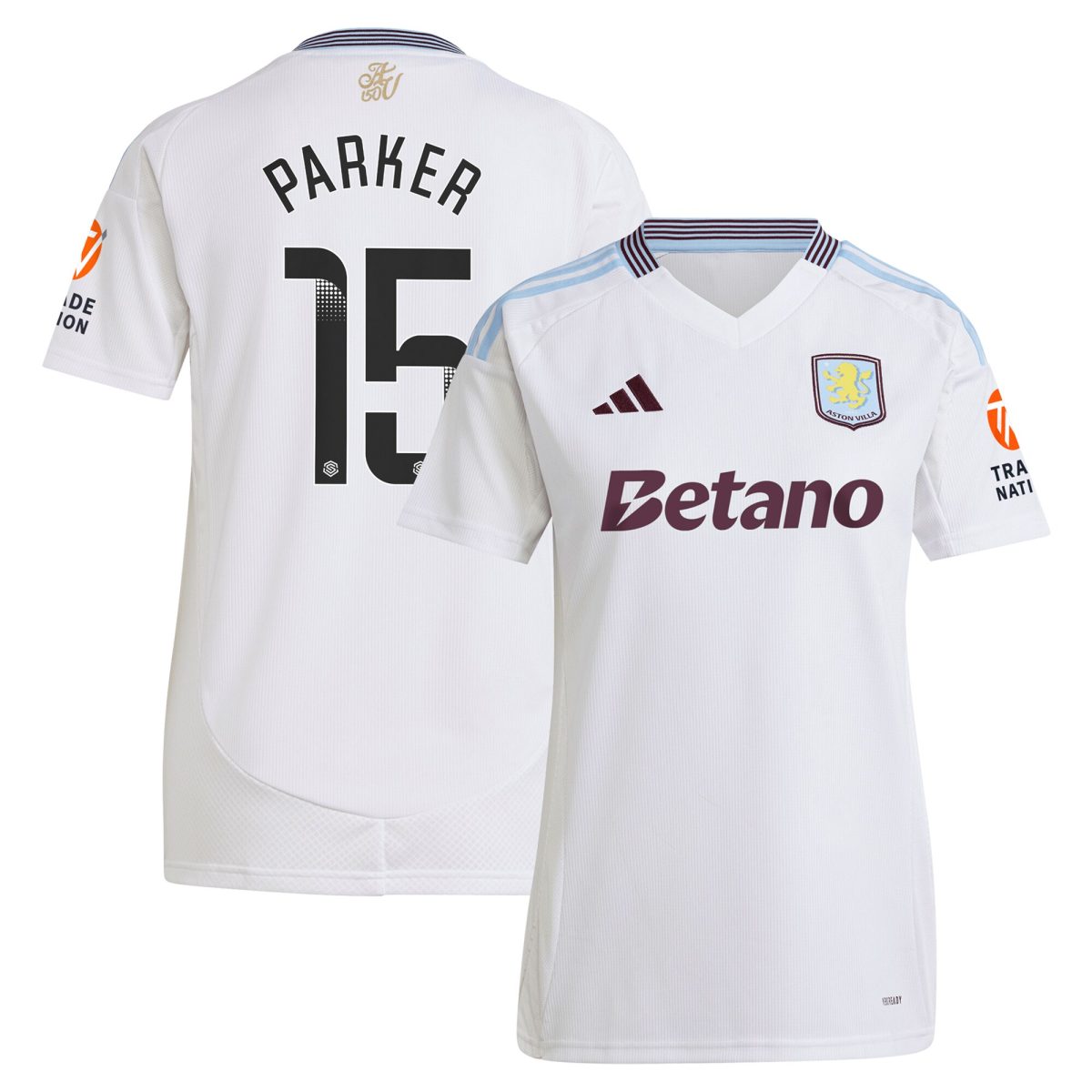 aston villa wsl adidas away shirt 2024-25 – womens with parker 15 printing Collection | Official Aston Villa Kits for Fans