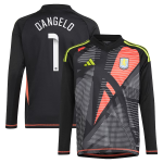 aston villa wsl adidas goalkeeper shirt 2024-25 – long sleeve – kids with d8217angelo 1 printing Collection | Official Aston Villa Kits for Fans