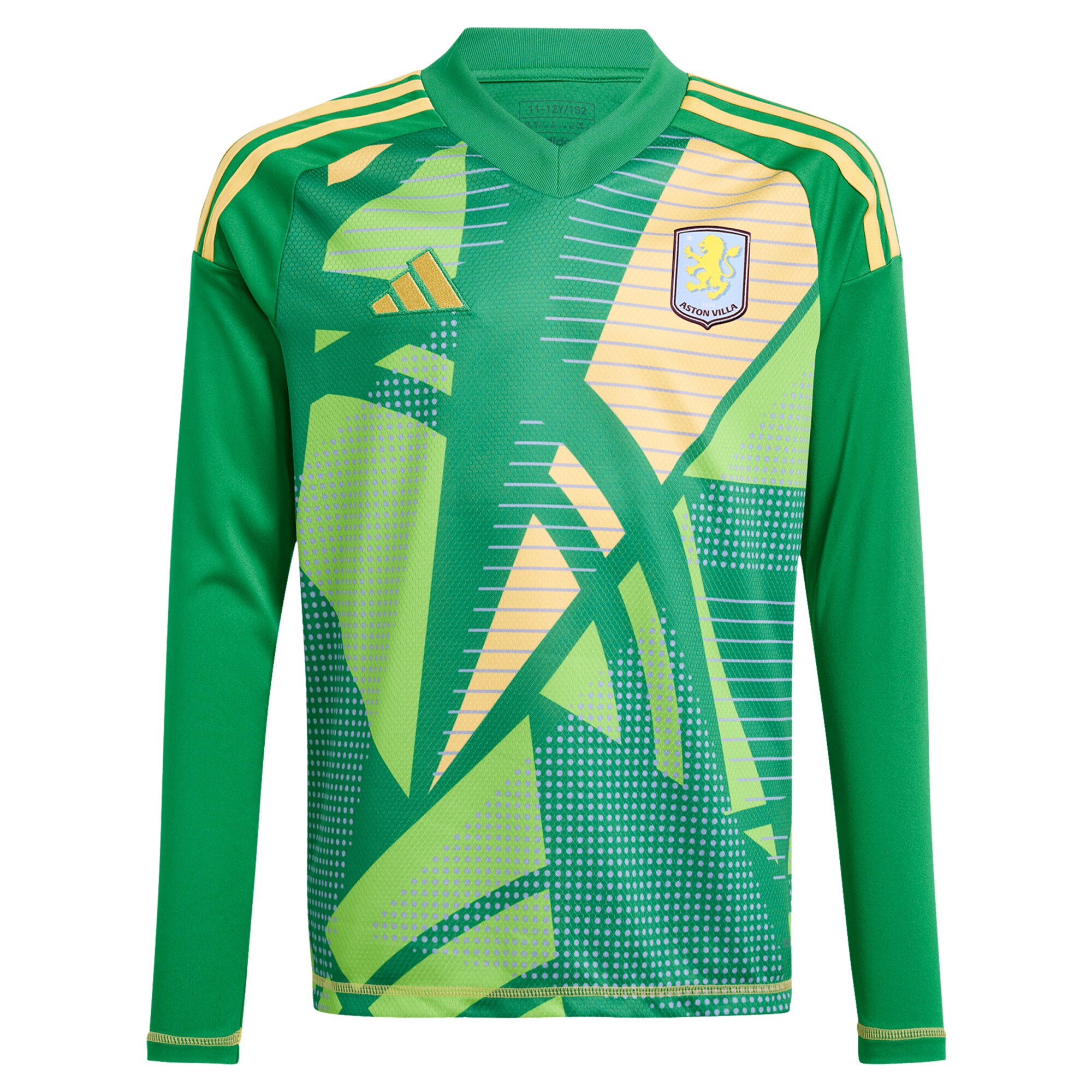 aston villa wsl adidas goalkeeper shirt 2024-25 – long sleeve – kids with dangelo 1 printing – 202712206-01 Collection | Official Aston Villa Kits for Fans
