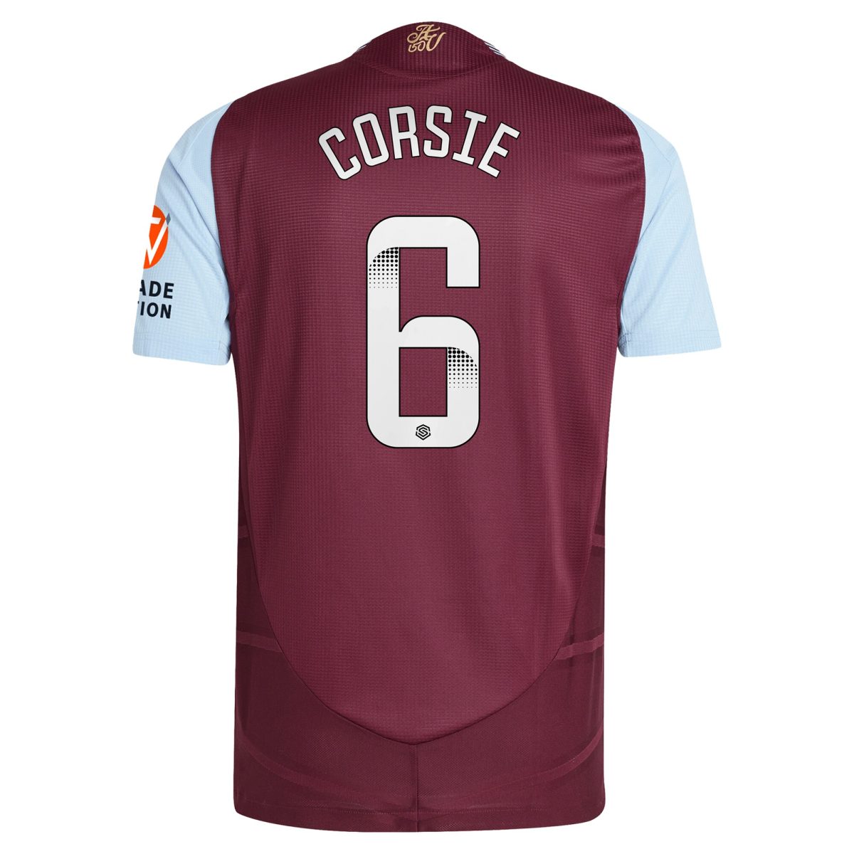 aston villa wsl adidas home authentic shirt 2024-25 with corsie 6 printing Collection | Official Aston Villa Kits for Fans