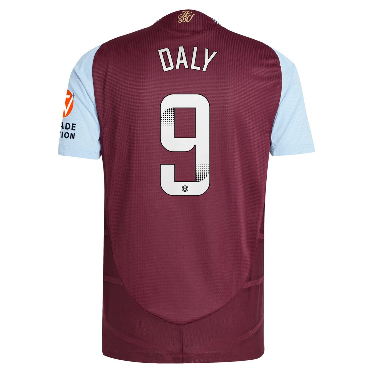 aston villa wsl adidas home authentic shirt 2024-25 with daly 9 printing Collection | Official Aston Villa Kits for Fans