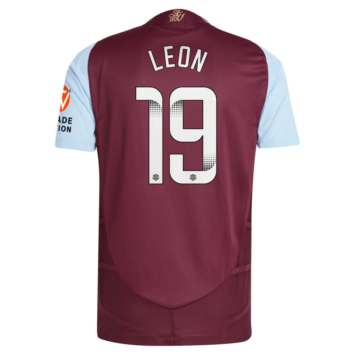 aston villa wsl adidas home authentic shirt 2024-25 with leon 19 printing Collection | Official Aston Villa Kits for Fans