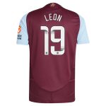 aston villa wsl adidas home authentic shirt 2024-25 with leon 19 printing Collection | Official Aston Villa Kits for Fans