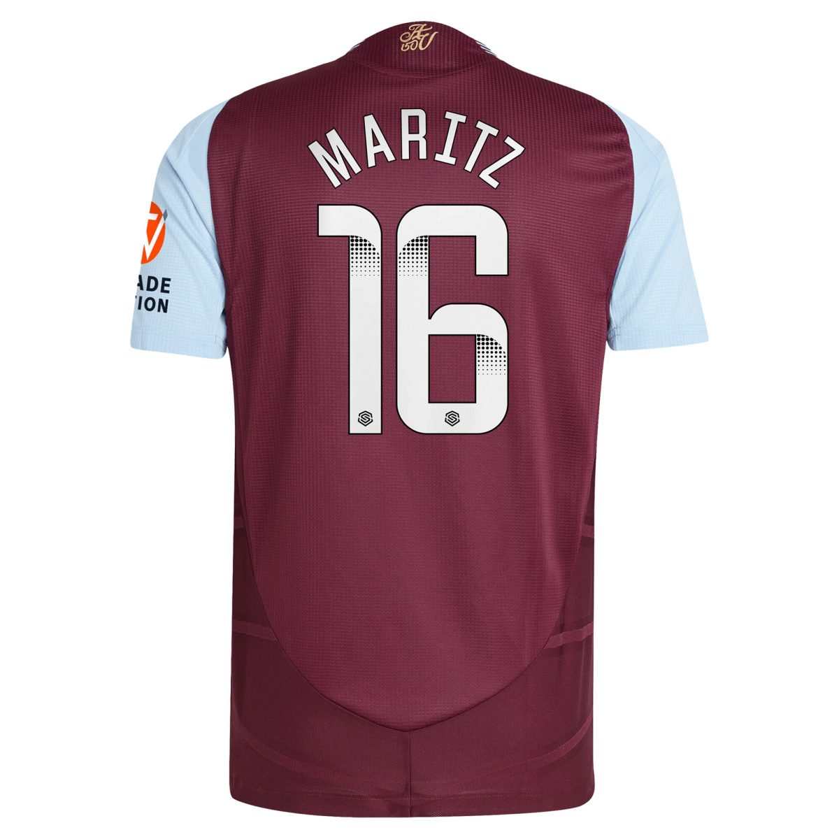 aston villa wsl adidas home authentic shirt 2024-25 with maritz 26 printing Collection | Official Aston Villa Kits for Fans