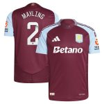 aston villa wsl adidas home authentic shirt 2024-25 with mayling 2 printing Collection | Official Aston Villa Kits for Fans