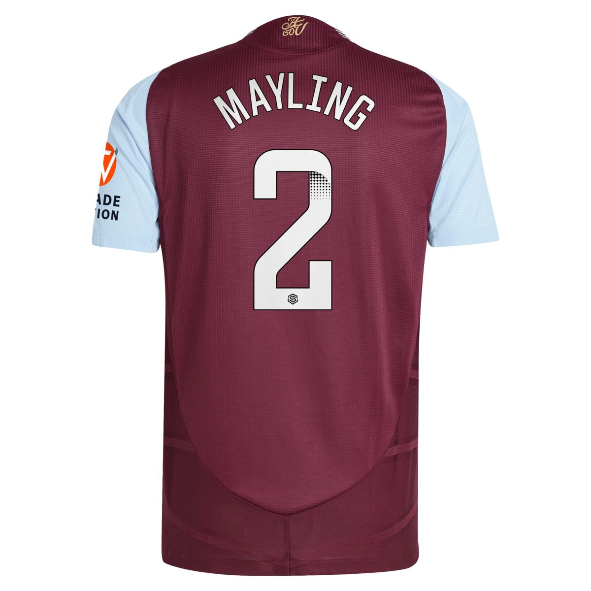 aston villa wsl adidas home authentic shirt 2024-25 with mayling 2 printing Collection | Official Aston Villa Kits for Fans