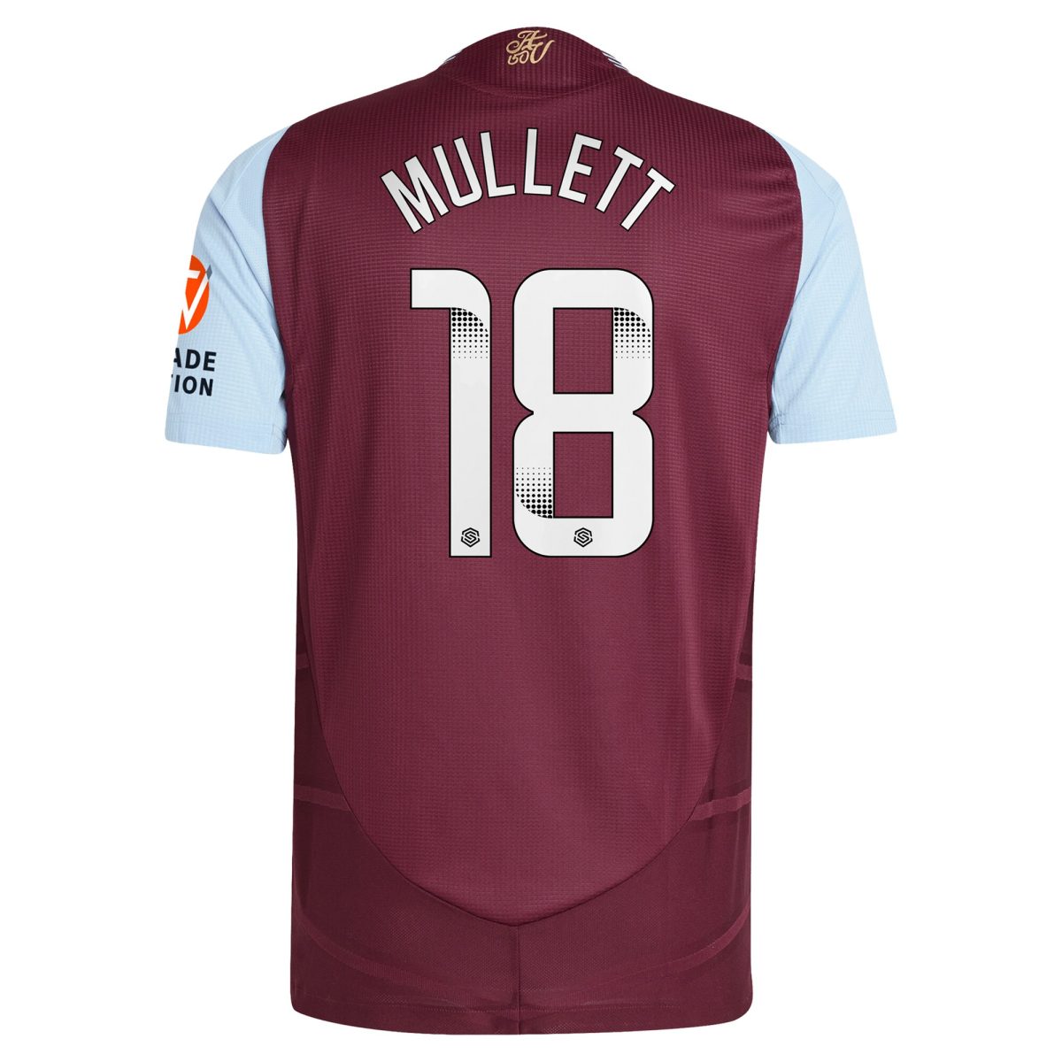 aston villa wsl adidas home authentic shirt 2024-25 with mullett 18 printing Collection | Official Aston Villa Kits for Fans