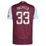 aston villa wsl adidas home authentic shirt 2024-25 with pacheco 33 printing Collection | Official Aston Villa Kits for Fans