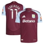 aston villa wsl adidas home authentic shirt 2024-25 with robinson 11 printing Collection | Official Aston Villa Kits for Fans