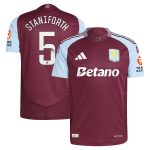 aston villa wsl adidas home authentic shirt 2024-25 with staniforth 5 printing Collection | Official Aston Villa Kits for Fans
