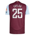aston villa wsl adidas home authentic shirt 2024-25 with taylor 25 printing Collection | Official Aston Villa Kits for Fans