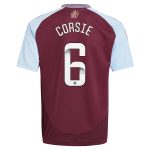 aston villa wsl adidas home shirt 2024-25 – kids with corsie 6 printing Collection | Official Aston Villa Kits for Fans