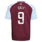 aston villa wsl adidas home shirt 2024-25 – kids with daly 9 printing Collection | Official Aston Villa Kits for Fans