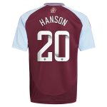 aston villa wsl adidas home shirt 2024-25 – kids with hanson 20 printing Collection | Official Aston Villa Kits for Fans