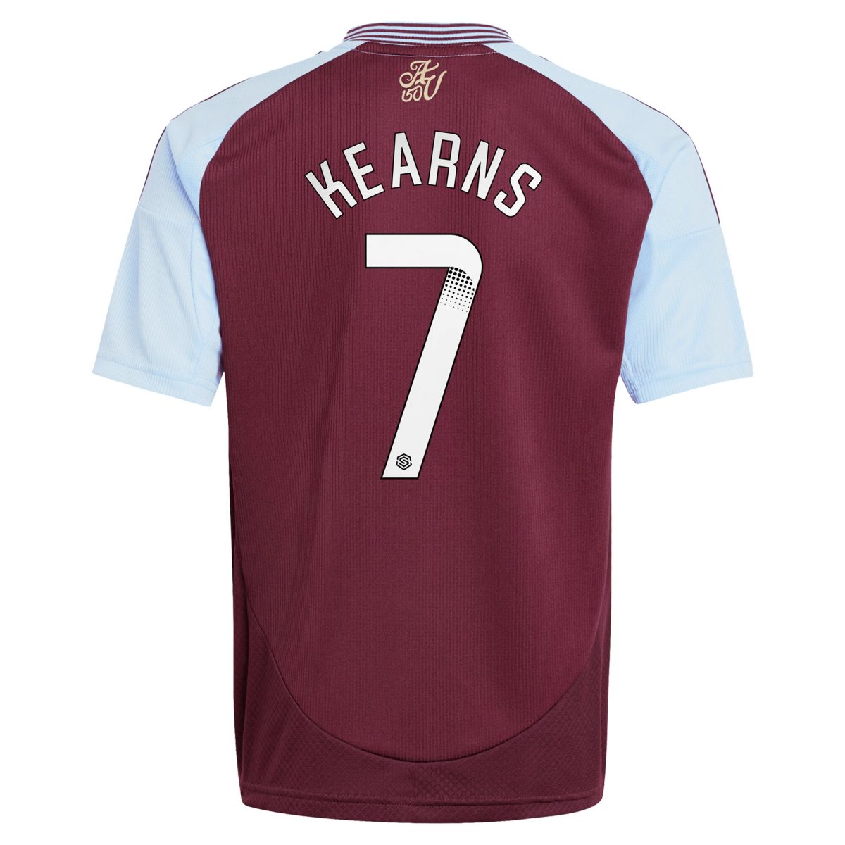 aston villa wsl adidas home shirt 2024-25 – kids with kearns 7 printing Collection | Official Aston Villa Kits for Fans
